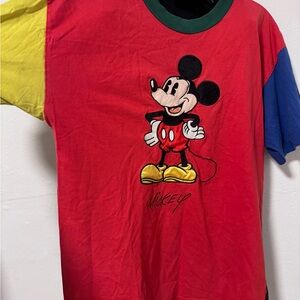 Mickey Mouse Block Color Mens T-Shirt